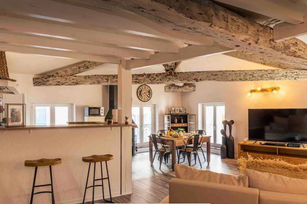 Appartement Cocooning, Climatise, Au Coeur D'Agen Luaran gambar
